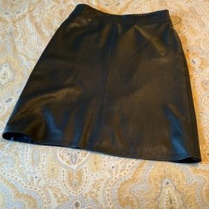 Maxazara leather skirt